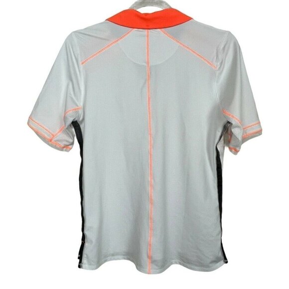 Lucky in Love Women's Size L Snap Polo Shirt - Picture 2 of 8